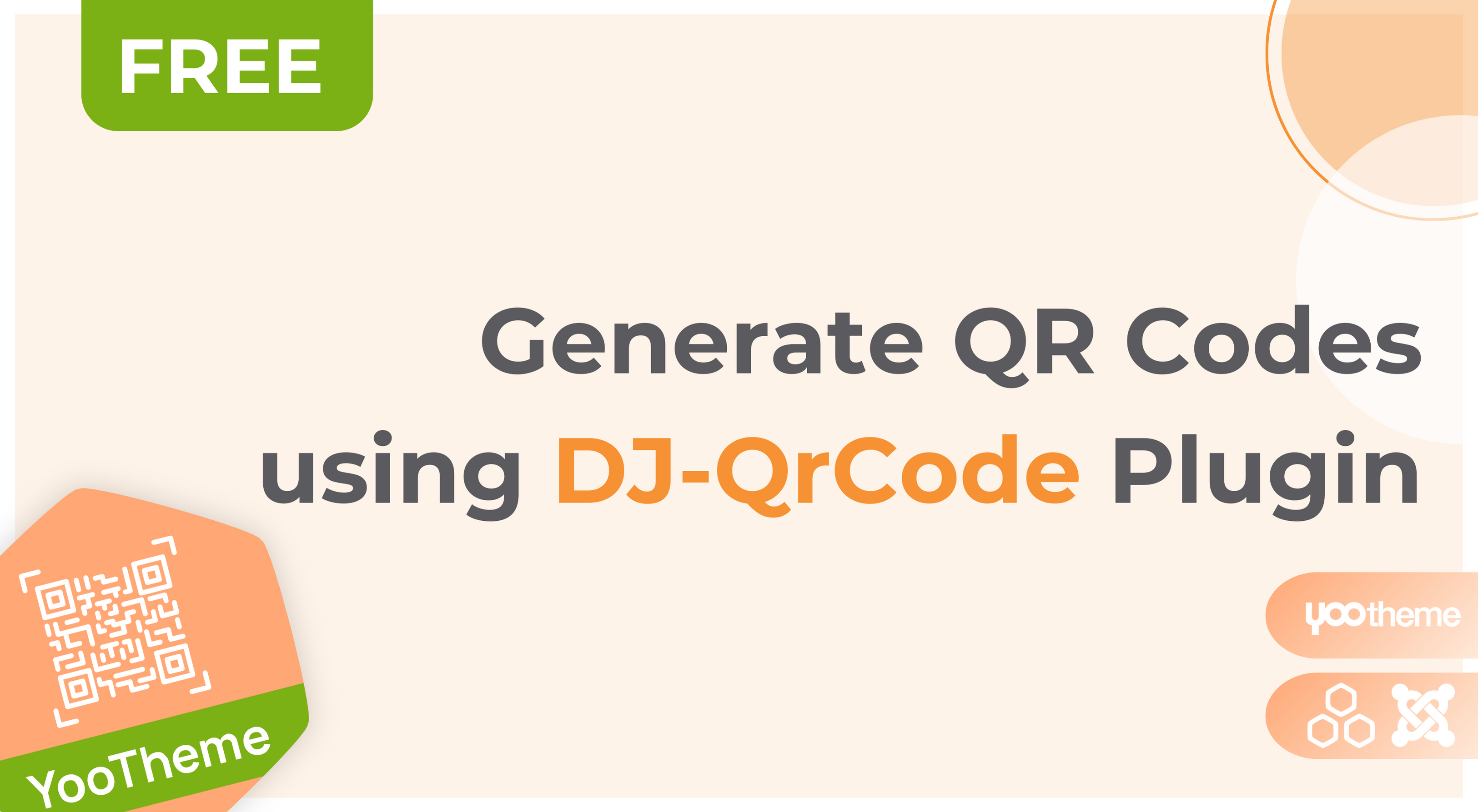 DJ-QrCode free Joomla/YOOtheme plugin